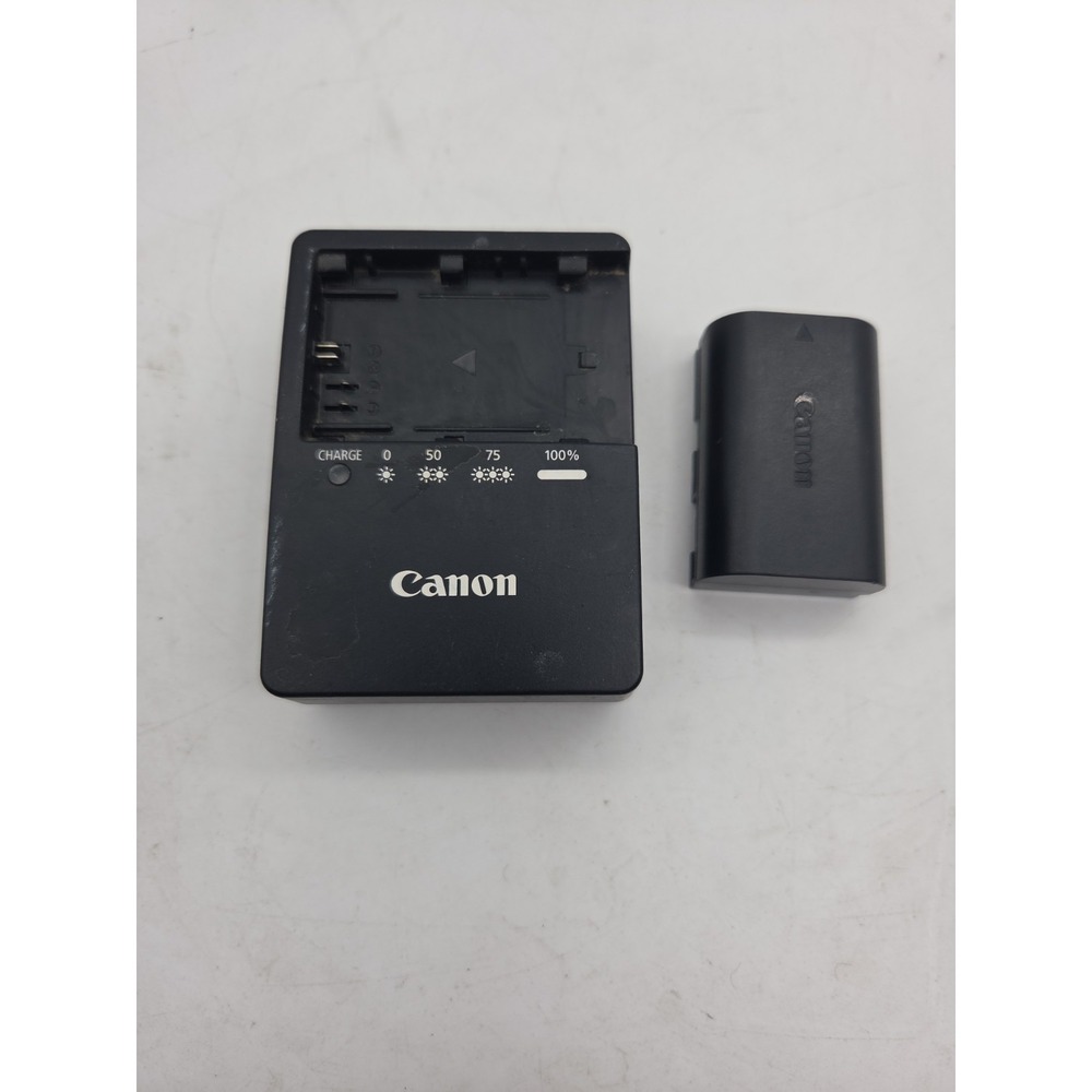 Genuine Canon OEM LC-E6 Battery Charger & LP-E6N Battery Pack Bundle SEE NOTES
